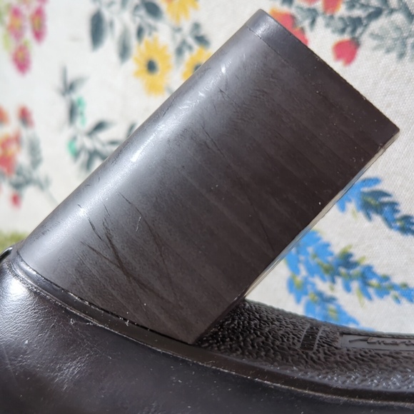 American Eagle Black Chunky Heel Ankle Booties - Picture 11 of 14